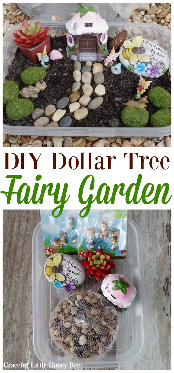 DIY Dollar Tree Fairy Garden