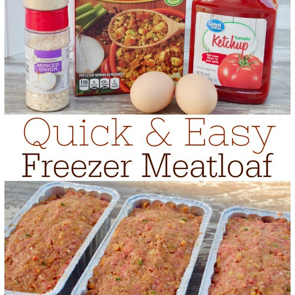 Quick and Easy Freezer Meatloaf