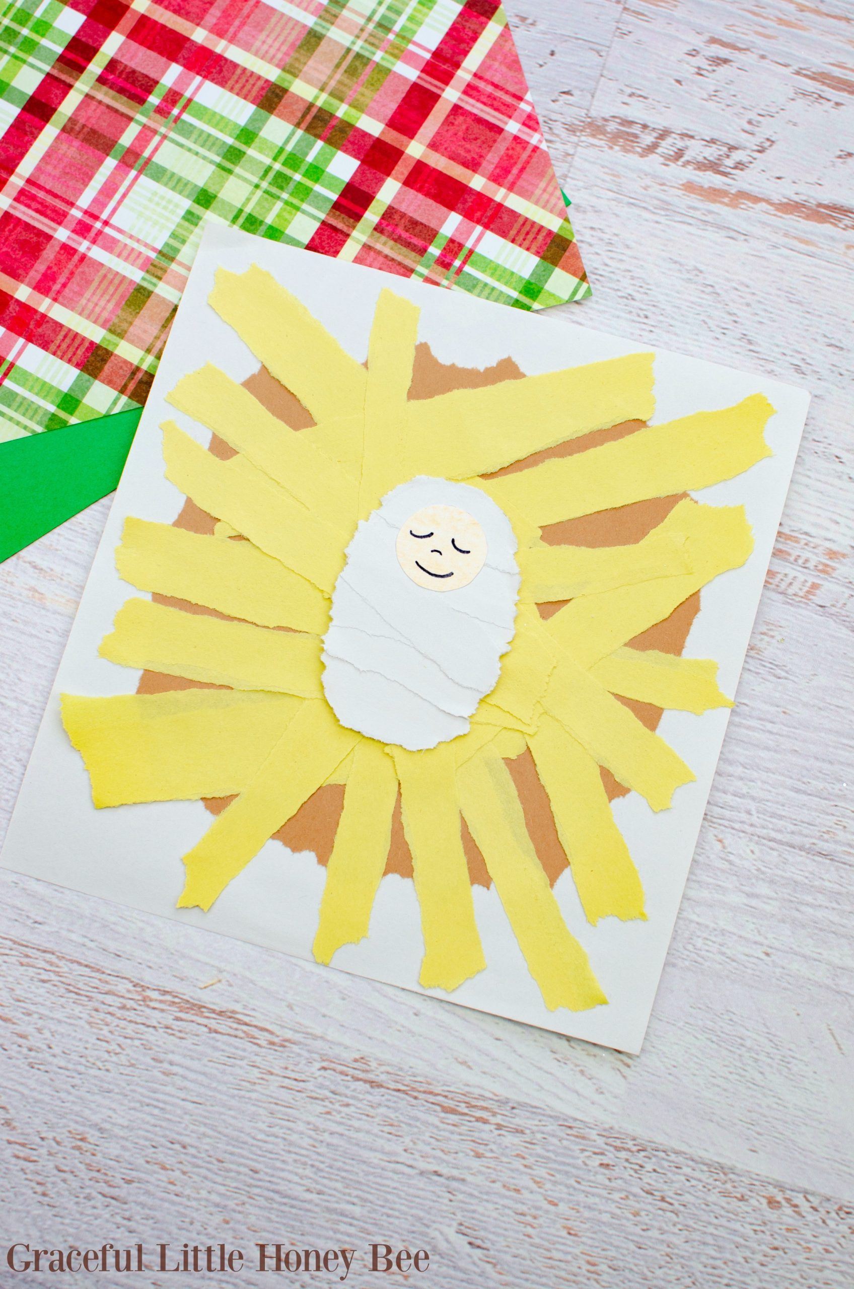 This kids are going to love making this Torn Paper Manger Christmas Craft this holiday season! Find the tutorial at gracefullittlehoneybee.com