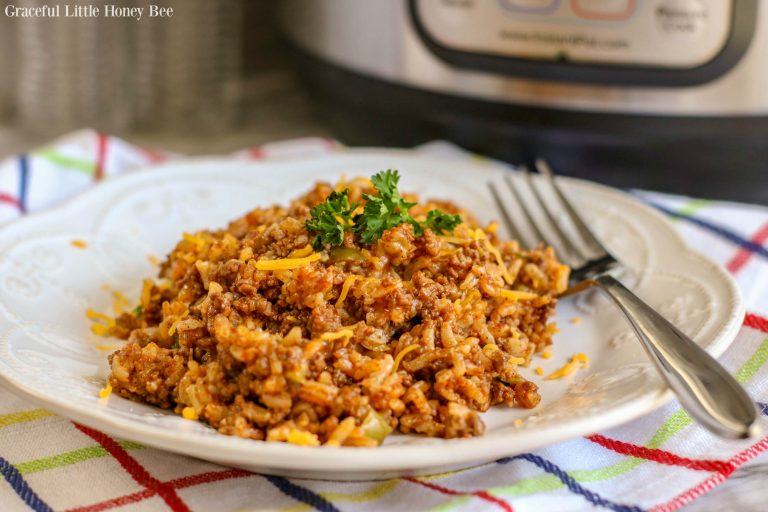 Instant Pot Spanish Rice with Beef