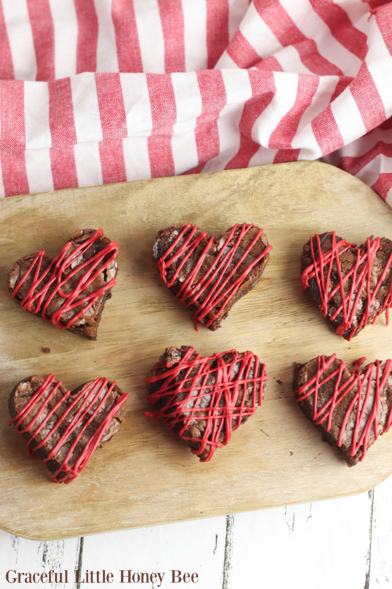 Heart-Shaped Brownies - Made To Be A Momma