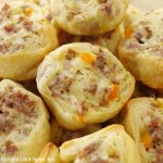 A pile of Sausage Pinwheels.
