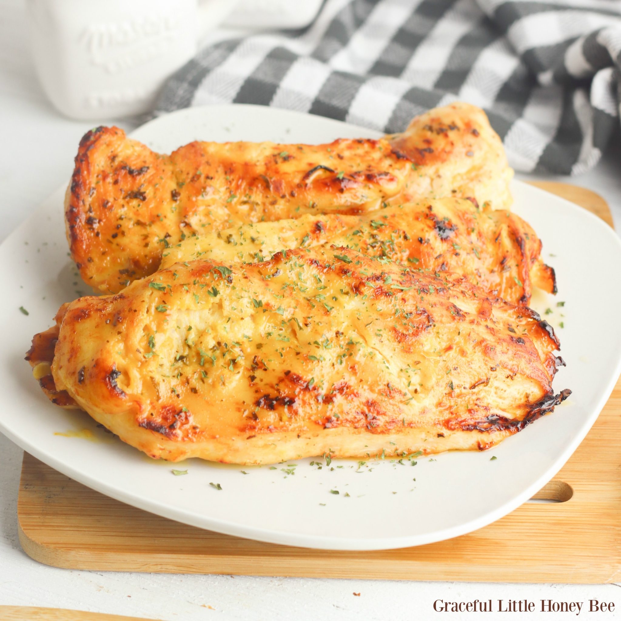 Oven Baked Honey Mustard Chicken Recipe Graceful Little Honey Bee