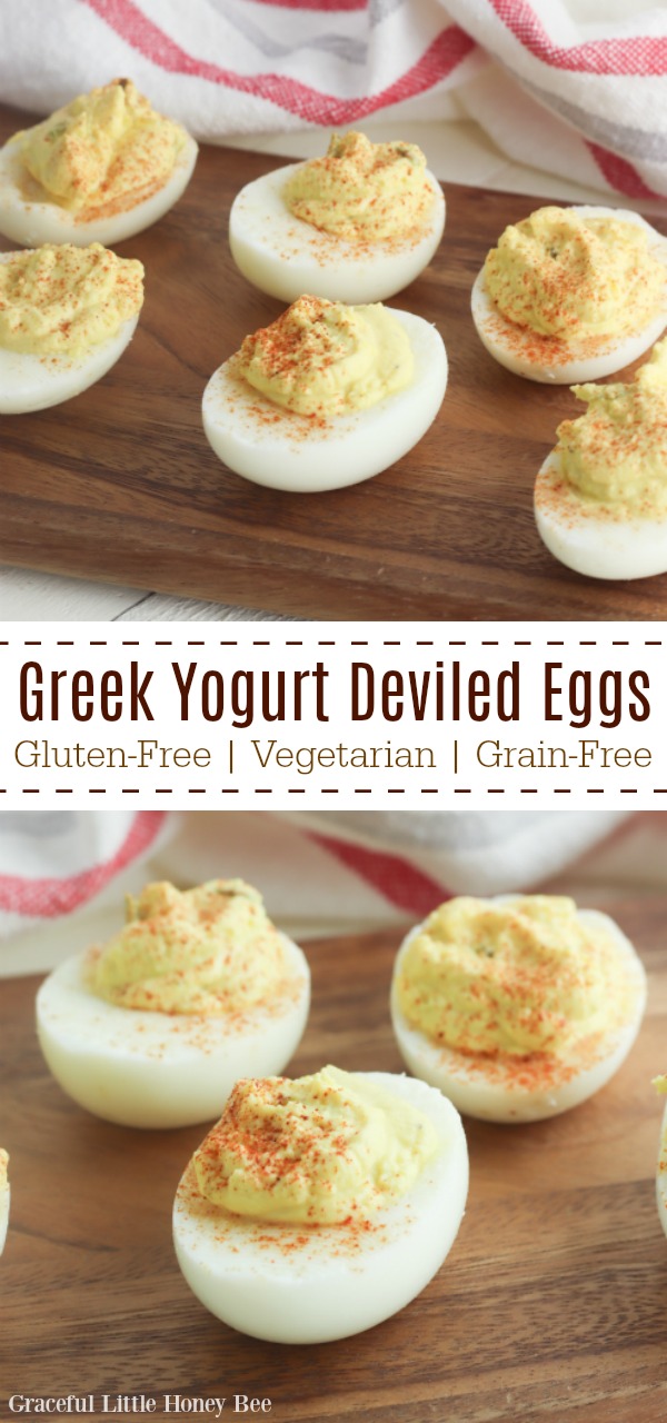 Greek Yogurt Deviled Eggs GlutenFree, NoMayo Graceful Little