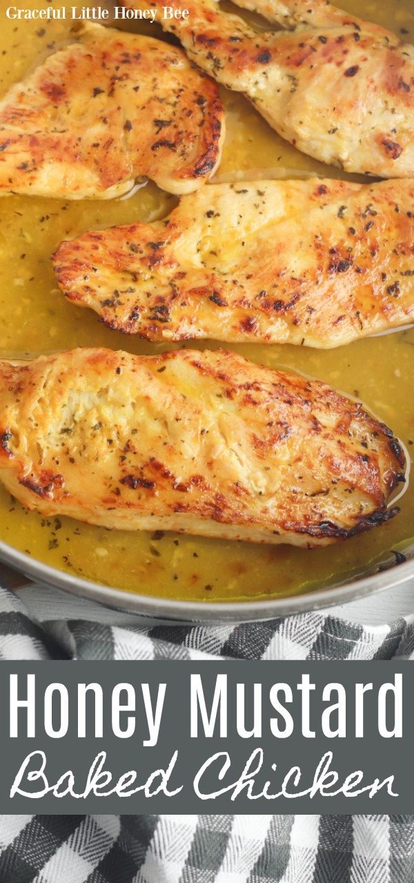 Oven Baked Honey Mustard Chicken Recipe Graceful Little Honey Bee