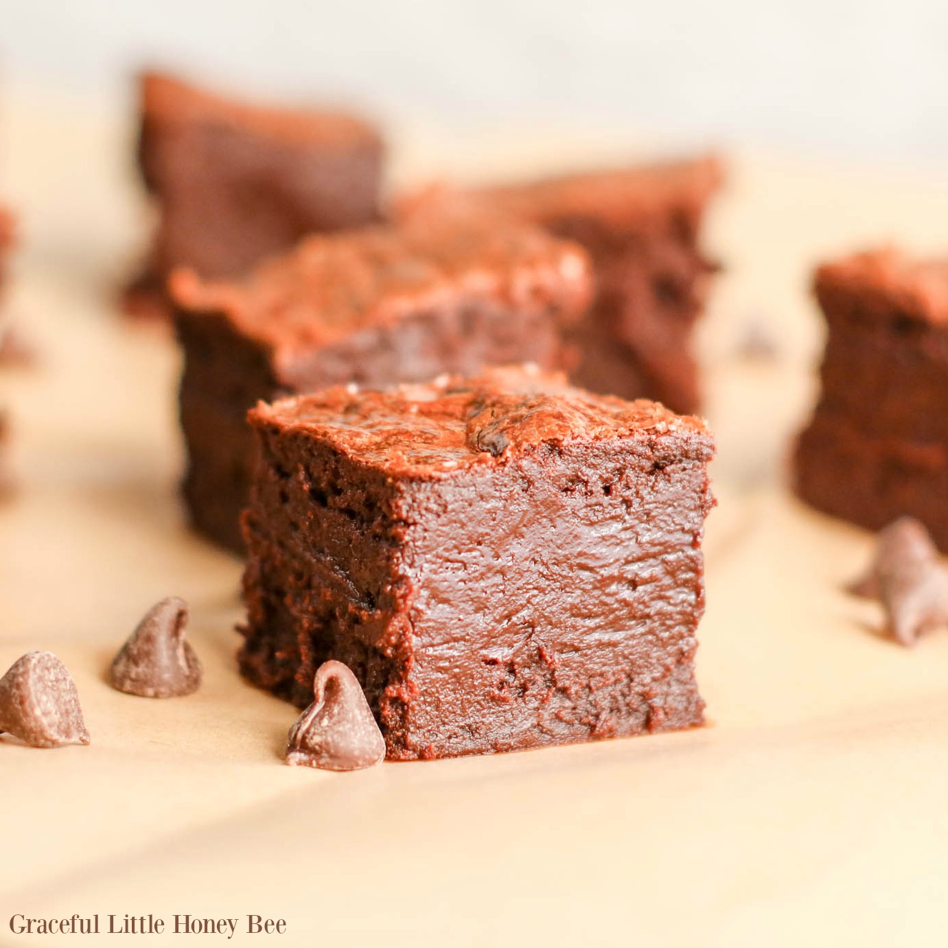 Peanut Butter Chocolate Flourless Brownies