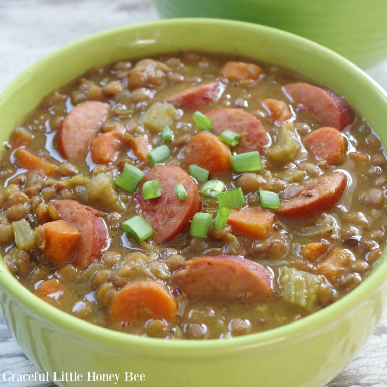 Instant Pot Sausage and Lentil Stew