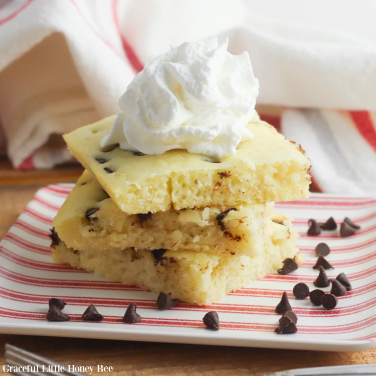 Chocolate Chip Baked Pancakes