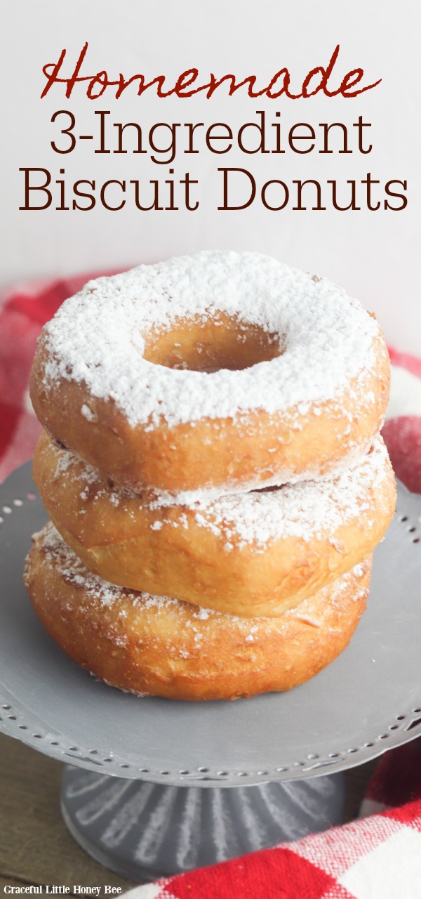 Homemade Powdered Sugar Biscuit Donuts Graceful Little Honey Bee