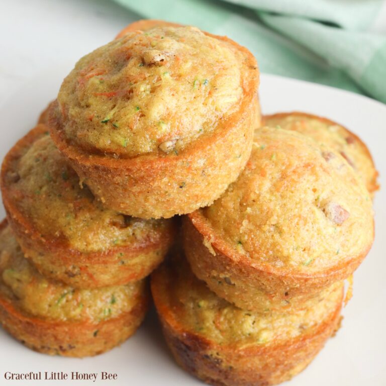 Carrot Cake Zucchini Muffins