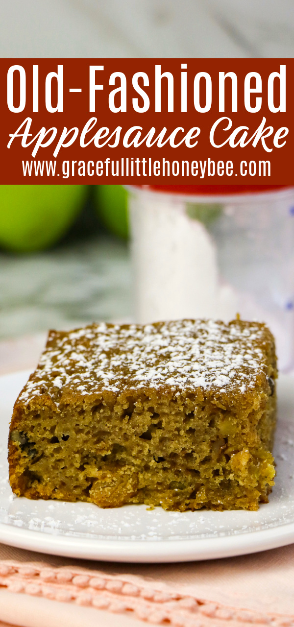 OldFashioned Applesauce Cake with Golden Raisins and Walnuts