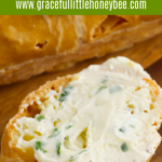 Parsley Butter on a thick slice of toast.