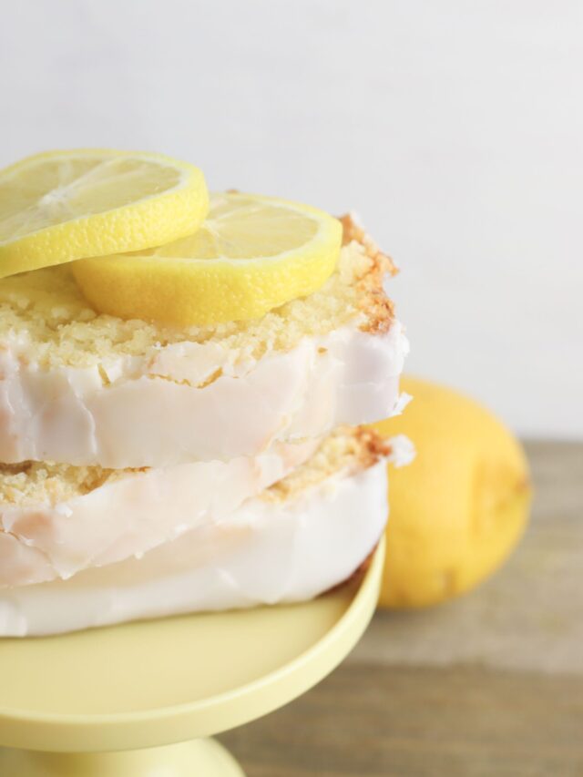 Homemade Lemon Pound Cake with Glaze