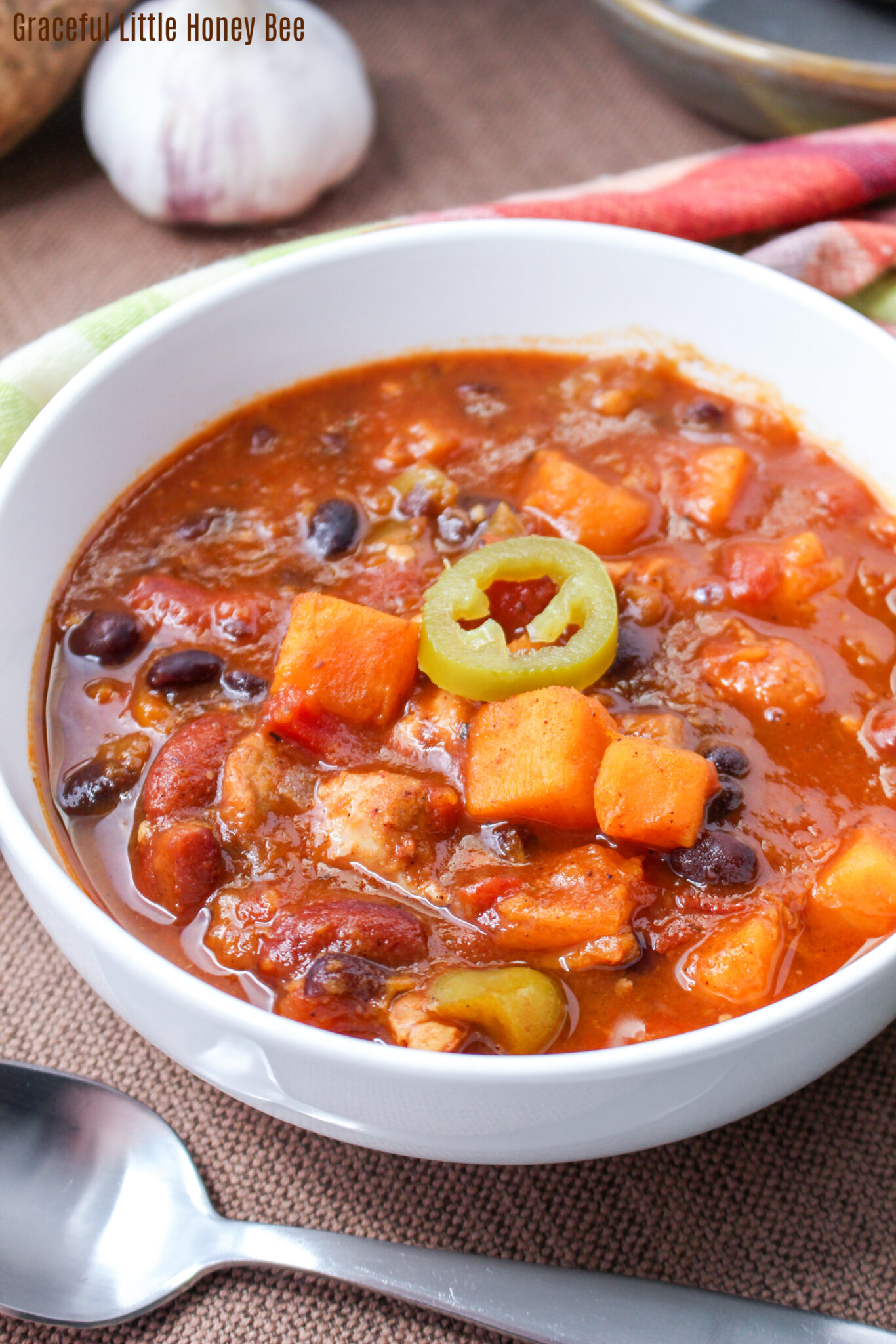 Instant Pot Sweet Potato Chicken Chili Graceful Little Honey Bee