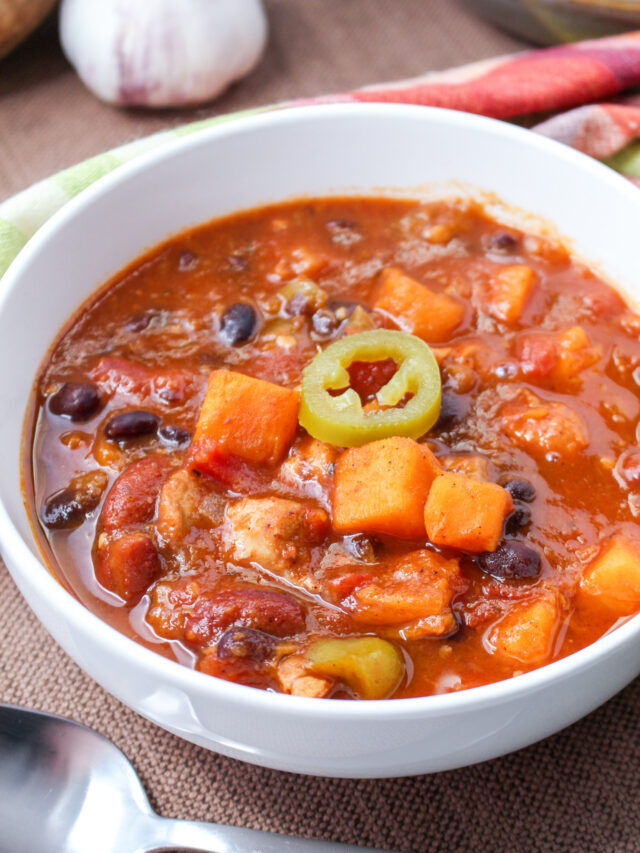 Instant Pot Sweet Potato Chicken Chili