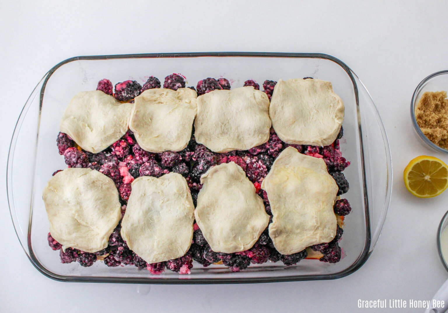 Blackberry Cobbler with Canned Biscuits Graceful Little Honey Bee