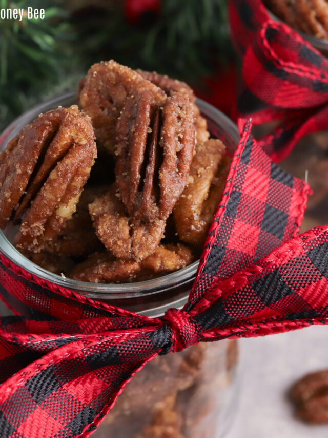 Slow Cooker Candied Pecans Graceful Little Honey Bee