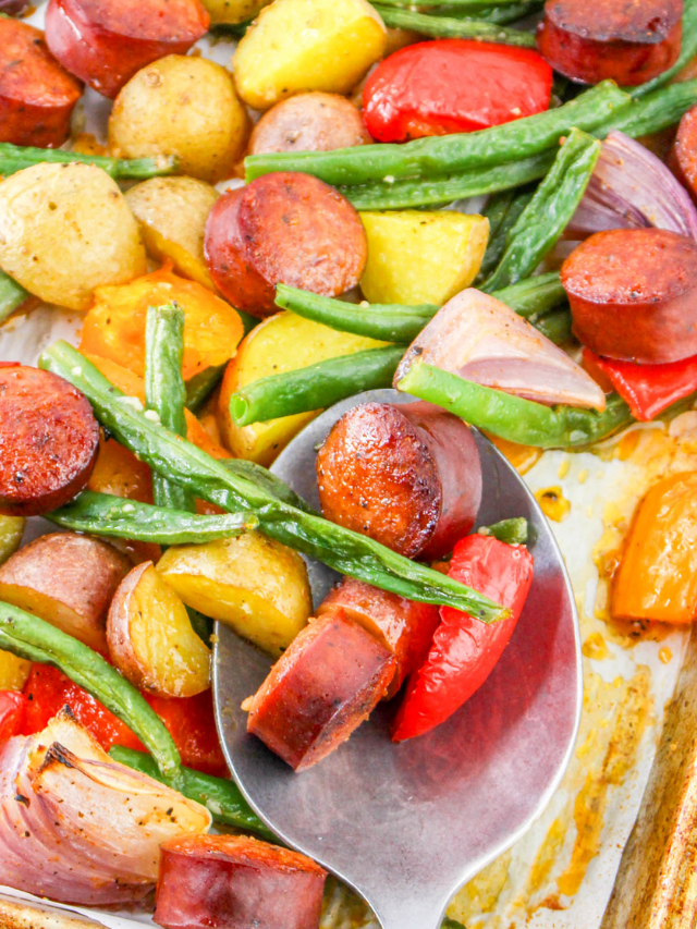 Cajun Sausage Sheet Pan Dinner