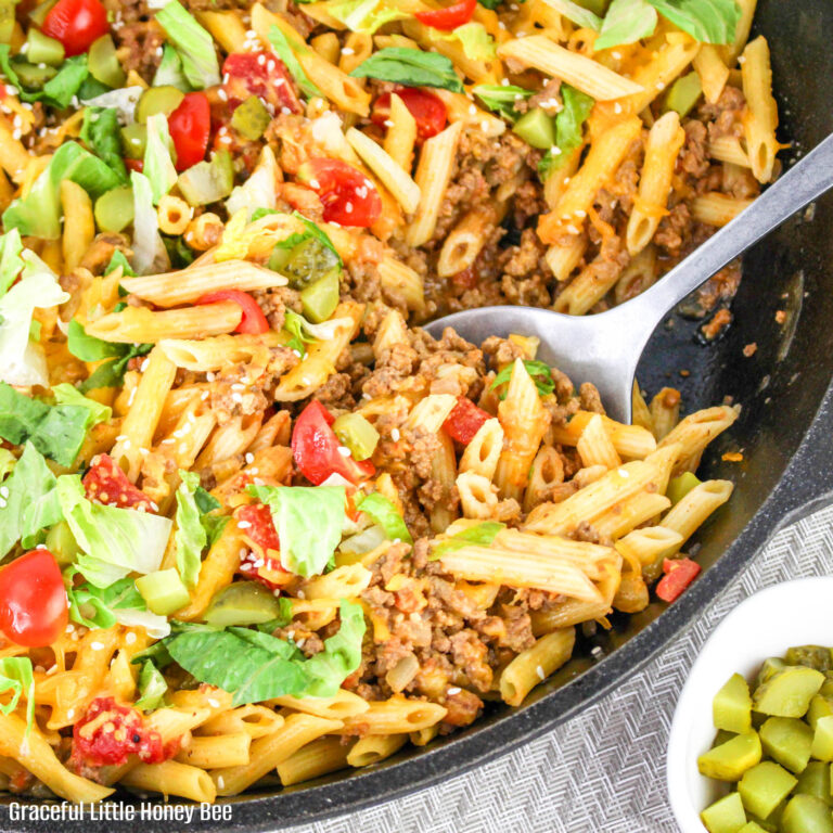 Cheeseburger Pasta Skillet