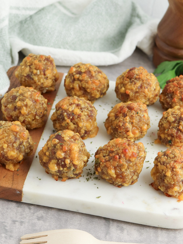 Cornbread Stuffing Sausage Balls