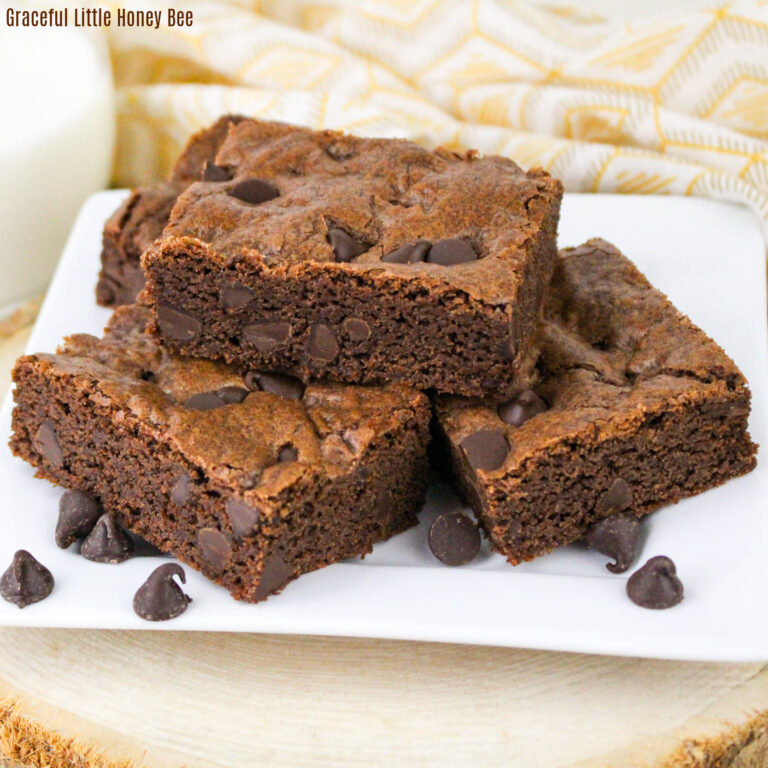 Sliced cookie bars on a plate.