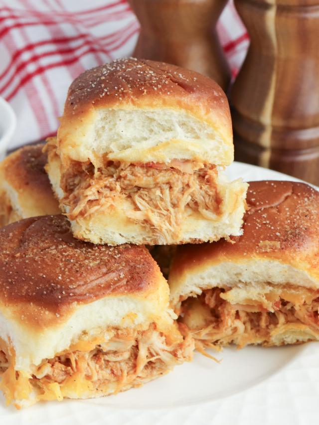 Bacon BBQ Chicken Sliders
