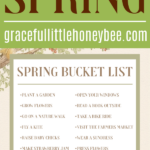 Springtime bucket list.